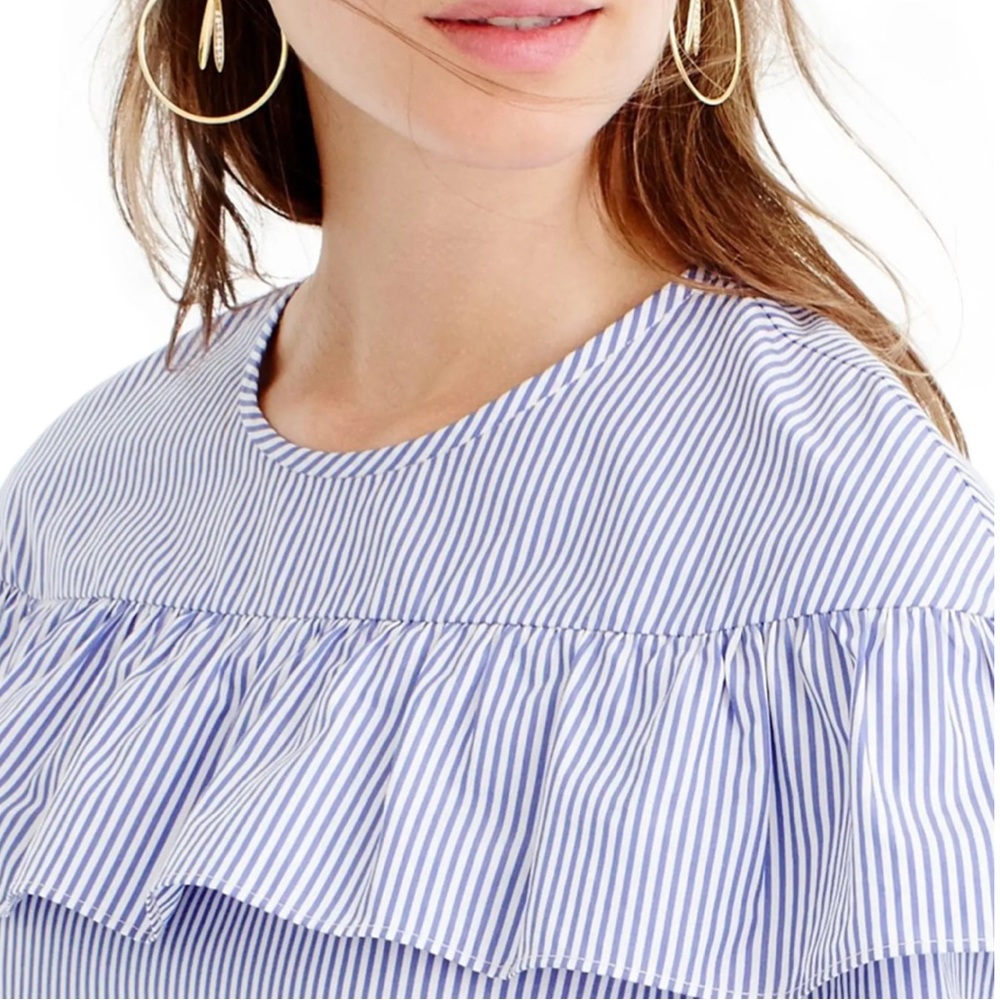 J.Crew 'Edie' Ruffle Top - Picture 4 of 12